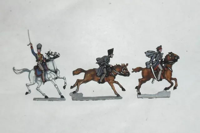 Zinnfiguren, Flachfiguren, Preußen 1813/15, General im Angriff, SB