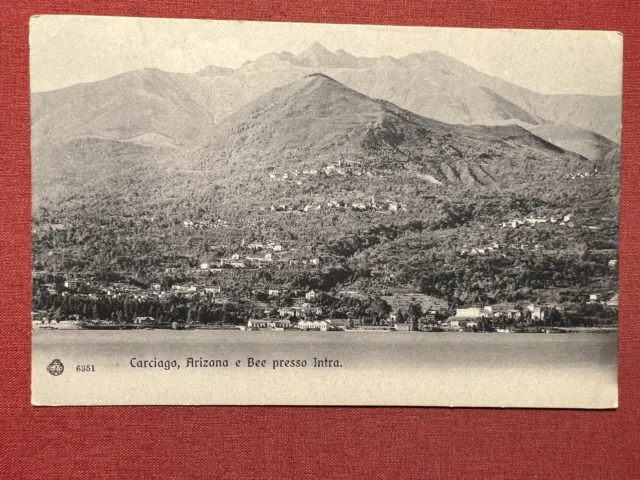 Cartolina - Carciago - Arizona e Bee presso Intra - 1900 ca.