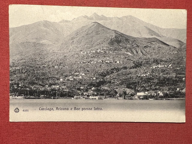 Cartolina - Carciago - Arizona e Bee presso Intra - 1900 ca.