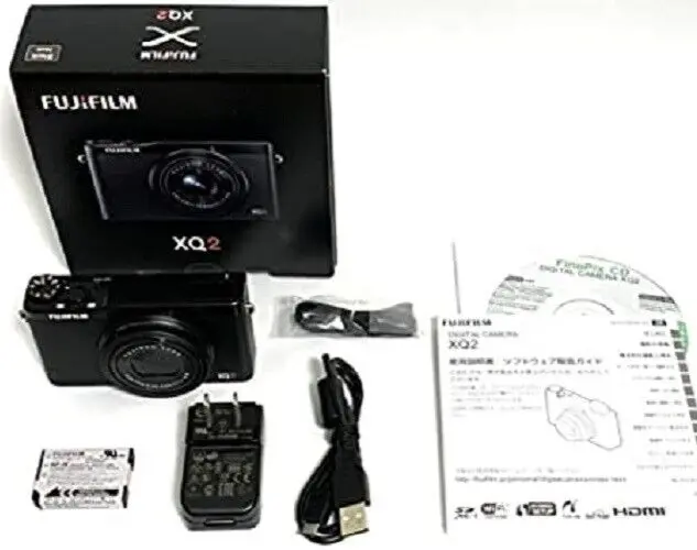 FUJIFILM Premium Compact Digital Camera XQ2 Black XQ2B w/Original Box From Japan