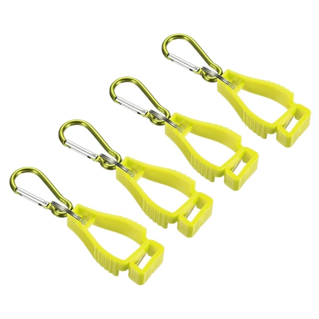 Guanto Protettivo,4pz Guanti Presa Clips Gancio Supporto Appendino,Giallo