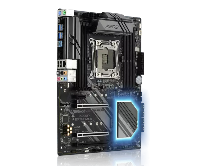 ASRock X299 Extreme4 ATX Motherboard LGA 2066 8x DDR4 256G 8x SATA3 2xM.2 NVMe