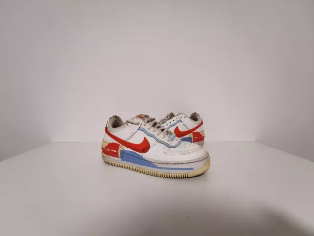 Nike Air Force 1 Shadow Summit - Baskets Femme Blanches et Rouges, Taille 39