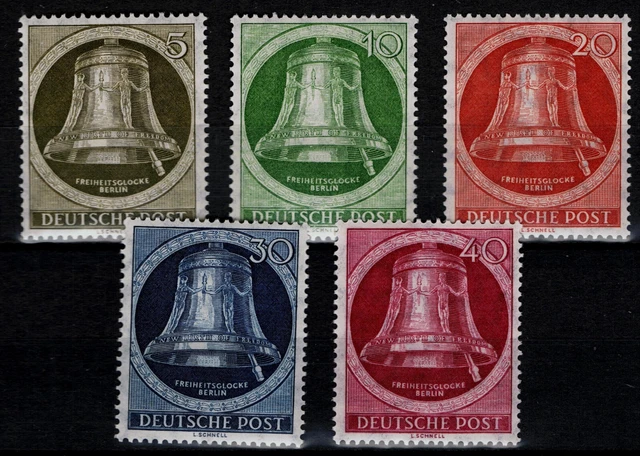 Berlin: Freiheitsglocke Mi. - Nr. 82 - 86 postfrisch