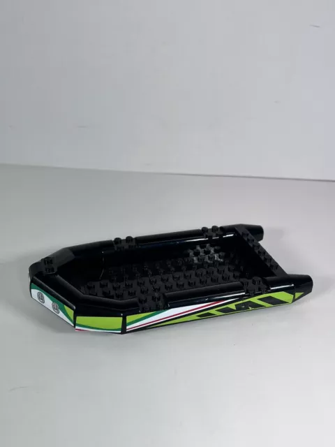 Lego Black Boat, Rubber Raft, Large 62812 - City, Town, Police, World Racers