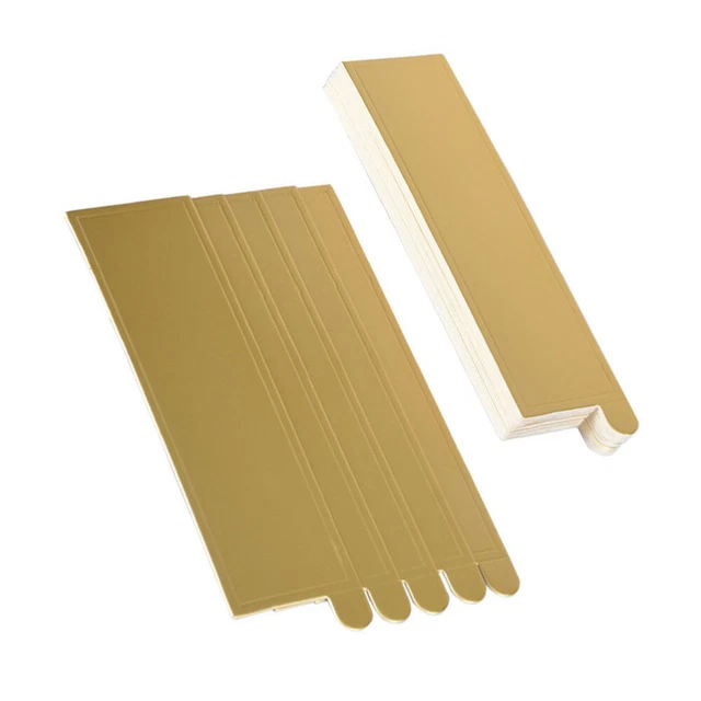 100 piezas tablas rectangulares de pastel de mousse suelo de fiesta decoración de tablero de oro