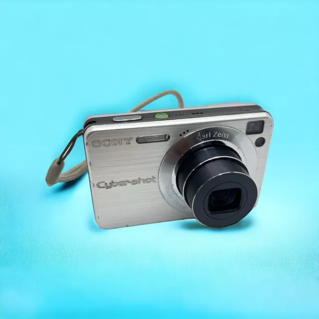 Sony Cyber-Shot DSC-W120 7.2MP Digital Camera Silver TESTED point shoot retro