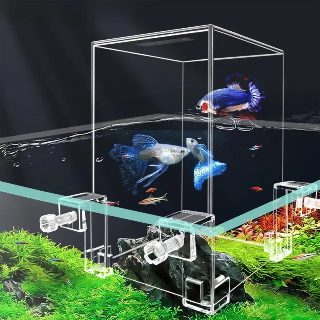 Negative Pressure Fish Tank Floating Betta Mini Bowl Aquarium Small Living Room