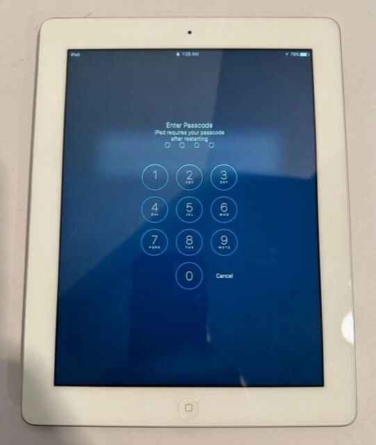 Apple iPad 4th Gen A1458 16GB-Grey-Locked-With Protective Case