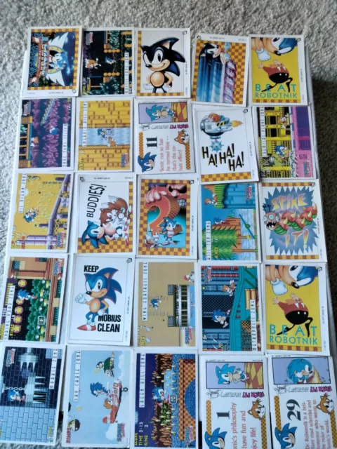 Sonic The Hedgehog Trading Cards 1993 Sega Lot Of 75 Cards (27)