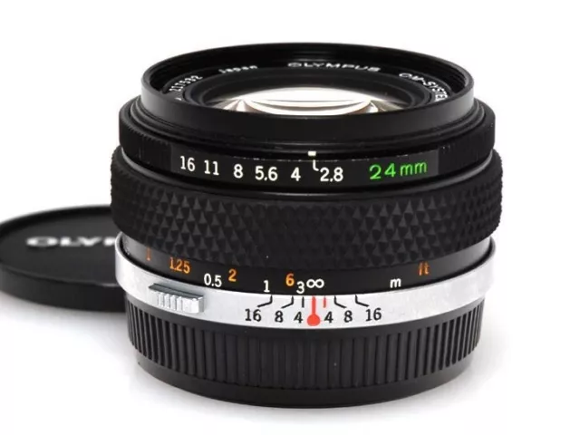 Olympus Om Zuiko Auto-W 24mm F2.8 Angle Large Prime Objectif Excellent D Japon F