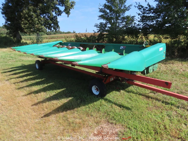 John Deere 893 8 Row Corn Header Combine Grain Attachment Transport Cart bidadoo