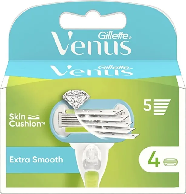 Hojas de afeitar Gillette Venus extra suaves para mujer, paquete de 4  NUEVAS Y SELLADAS 🙂