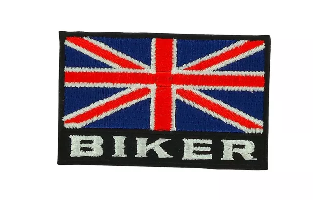 Patch toppe toppa ricamate termoadesiva bandiera regno unito uk biker backpack