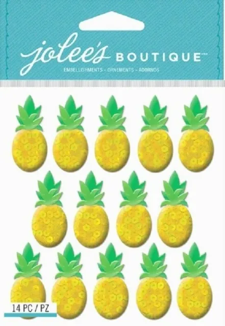 Jolee's PINEAPPLE REPEATS Stickers Hawaii Hala Kahiki Fruit