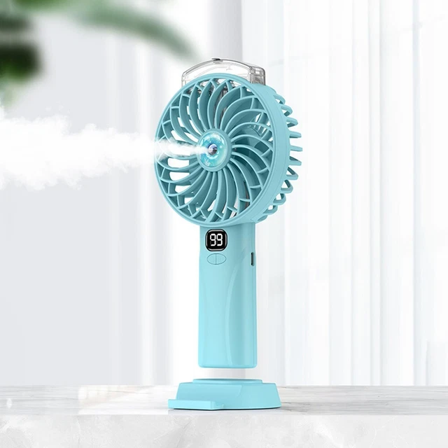 Mini ventola portatile silenziosa con spray nebbia USB ricaricabile fredda