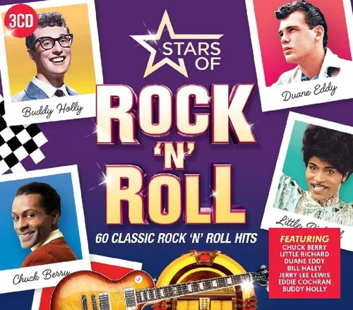 Various Artists : Stars of Rock 'N' Roll CD 3 discs (2018) ***NEW*** Great Value