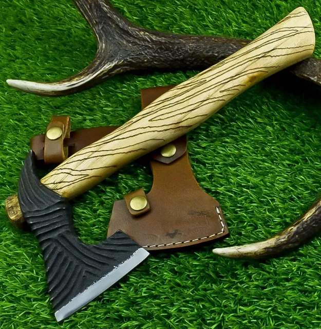 Tomahawk Axe Hatchet Axe, Bearded Axe, Handmade Viking Axe, Carbon Steel Axe 87