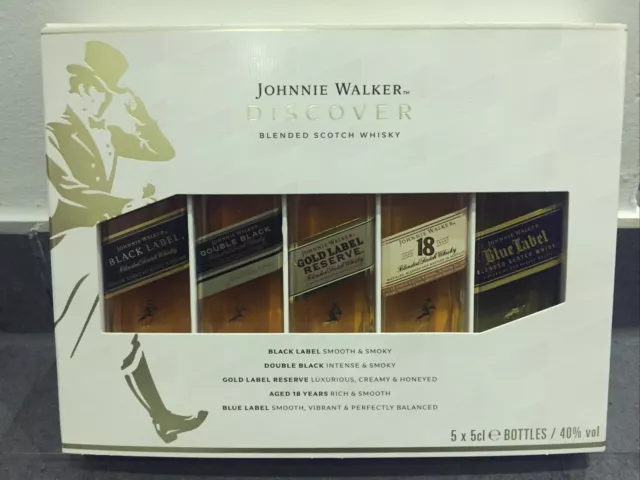 Johnnie Walker Discover Collection, Blended Scotch Whisky, 5x5cl, 40%, OVP