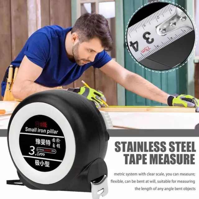 Steel Tape Measure Dark Night Stainless Accurate Easy Read N EW` 2023 P0U5 G2L3 2