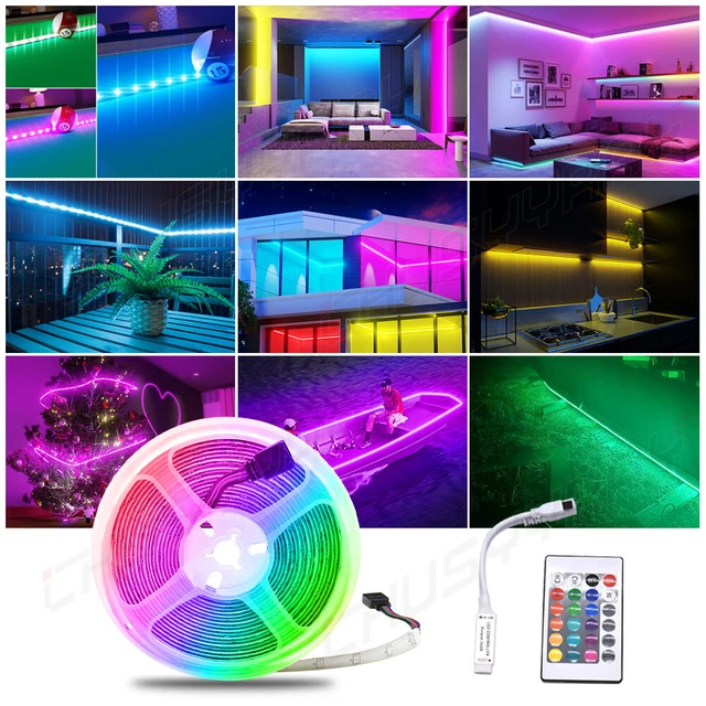 RGB 12V LED Awning Strip Light Exterior Camping RV Caravan Boat Roof Wall Lamp