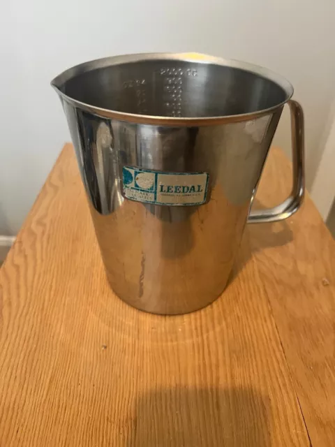 Leedal Cole-Parmer style Stainless Steel Graduated Pouring Beaker