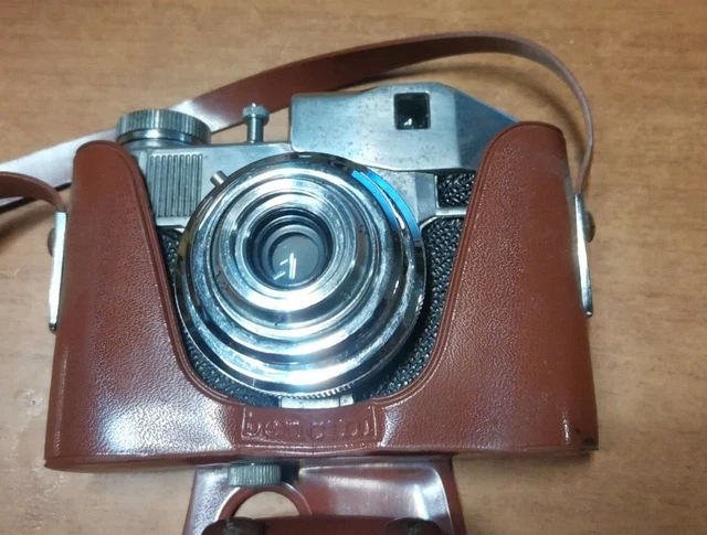 COMET II Bencini Macchina Fotografica Vintage Fotocamera Custodia Originale