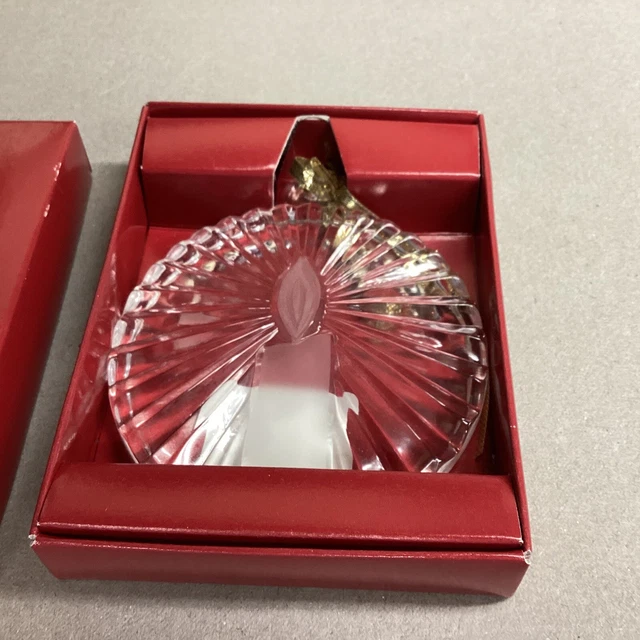 NIB Mikasa Noel crystal tree christmas ornament candle