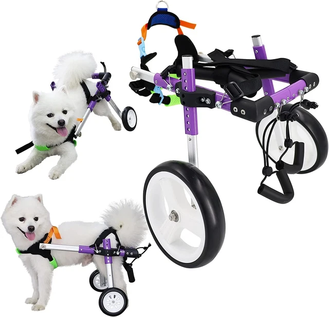 HobeyHove Adjustable Dog Wheelchair/Cart for Back Legs Dogs Size Small Open Box