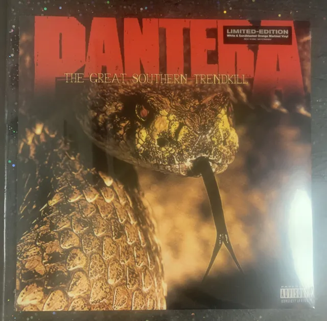 Pantera The Great Southern Trendkill White & Sandblasted Orange Marbled Vinyl