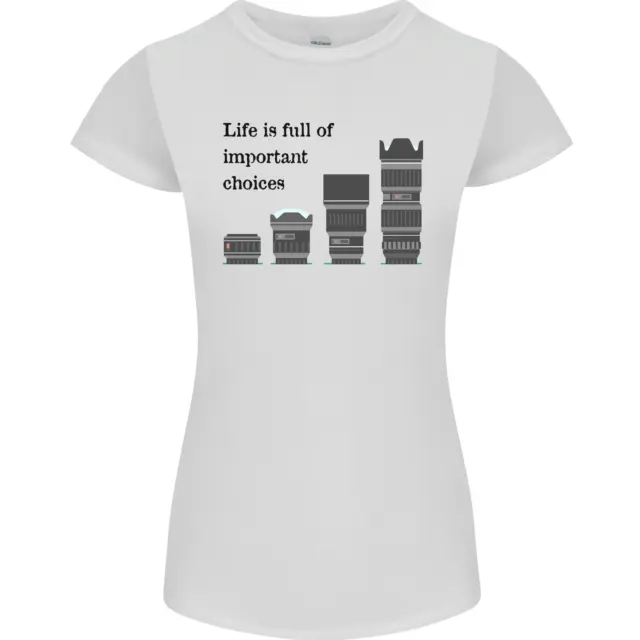Photography Important Choices Photographer Womens Petite Cut T-Shirt