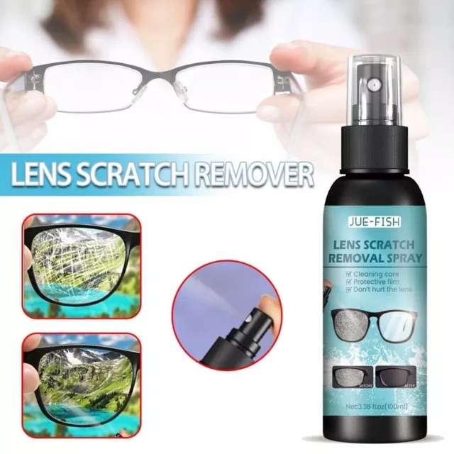 Lente eliminación de arañazos spray gafas protección contra el viento vidrio reparación líquido