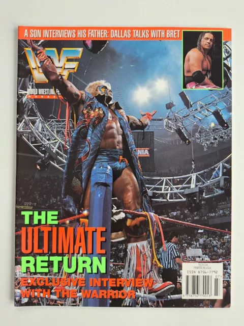 1996 July WWF Magazine Ultimate Warrior Complete WWE Excellent Wrestling Hasbro