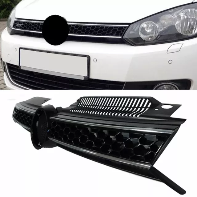 Grille Sport Grill Honeycomb Chrome for VW GOLF 6 Grill IN GTD Style 2008-2013