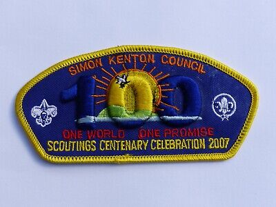 Unused 100 Scoutings Centenary Celebration 2007 Simon Kenton Council CSP Patch