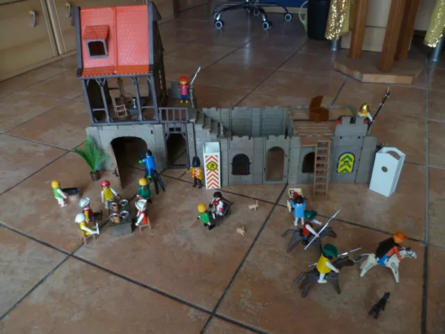 playmobil Fachwerkhaus Gasthof Ritterburg Figuren Tiere