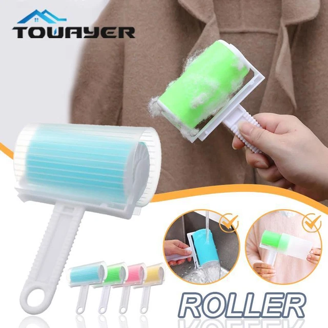 Reusable Pet Hair and Lint Remover Roller - Portable Home Cleaning Tool