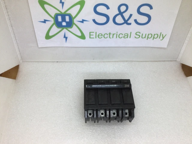 GE General Electric THQMV200 200 Amp 120/240v 22 Kaic Main Circuit Breaker