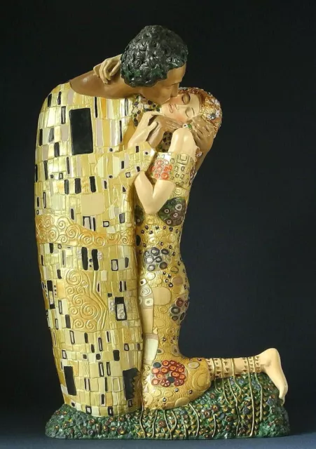 Statuina amanti figura di Il Bacio dipinto di Gustav Klimt figurina Parastone