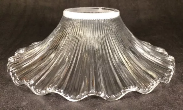 NEW 7 1/2" Clear Glass Petticoat Oil Kerosene Lamp Chimney Shade PS648