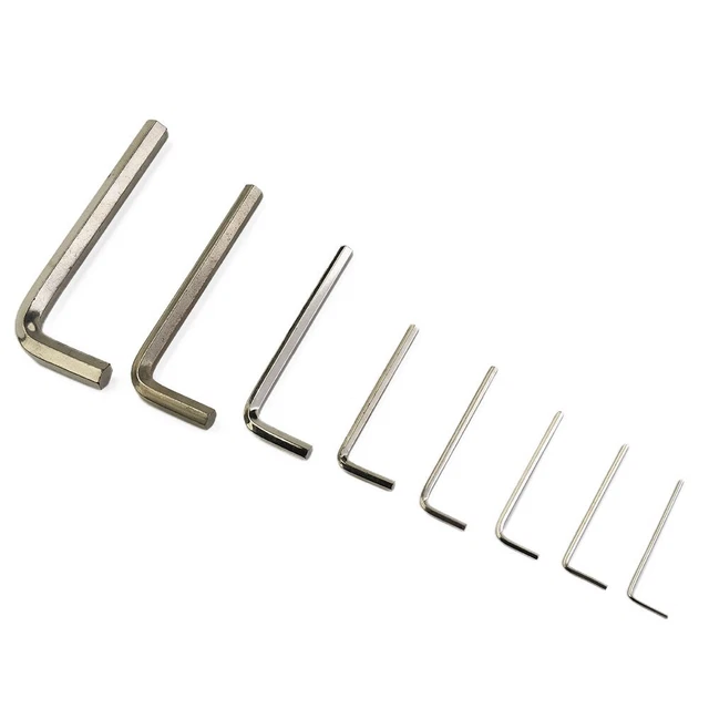 Chiave Mano Strumenti Chiave Portatile Argento Piccolo Acciaio Esagonale Chiavi