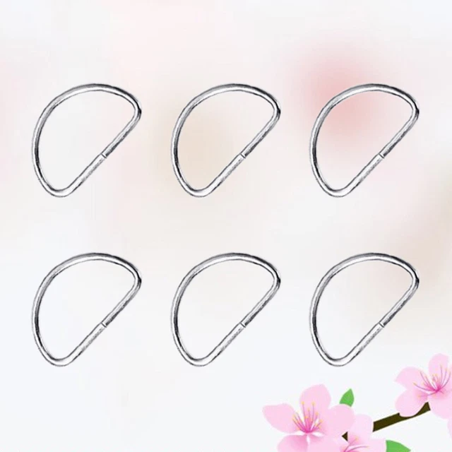 20 PIEZAS Anillo en D semicircular Anillo en D Clips Conexión Acero