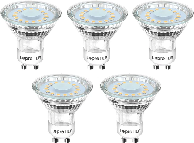 Lepro GU10 LED Glühbirnen warmweiß 2700K, 4W 350lm Spotlicht Glühbirnen, 50W Halogen von