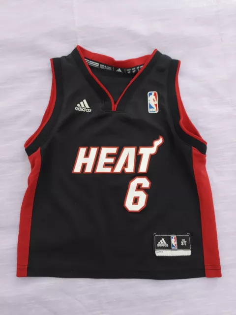 Authentic LeBron James Red Zone Heat Jersey Large L Miami Adidas Rev30  Christmas