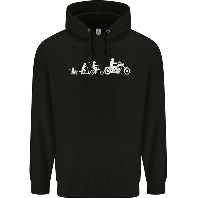 Felpa con cappuccio Evolution Moto Moto Biker Bambini