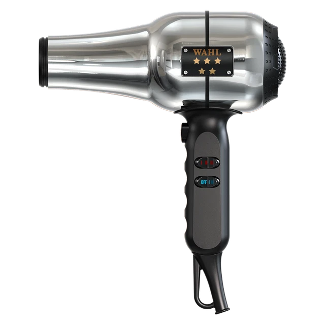 WAHL BABER DRYER Hair Dryer Chrome. 220-240 volts. European plug.