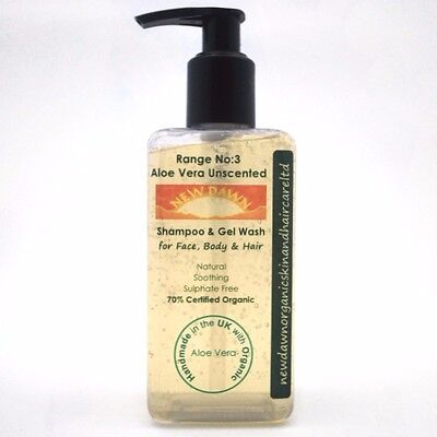 Baby sensibili Pelle & cura cuoio capelluto-Organic Aloe Vera Unscented Shampoo e lavaggio