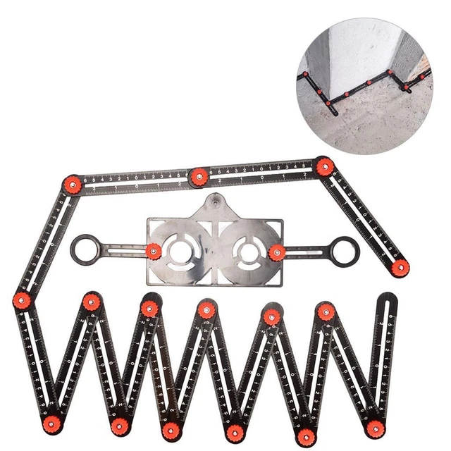 QWORK Gehrungswinkel Aus Alu - 22.5-90° Für Präzise Winkelmessungen