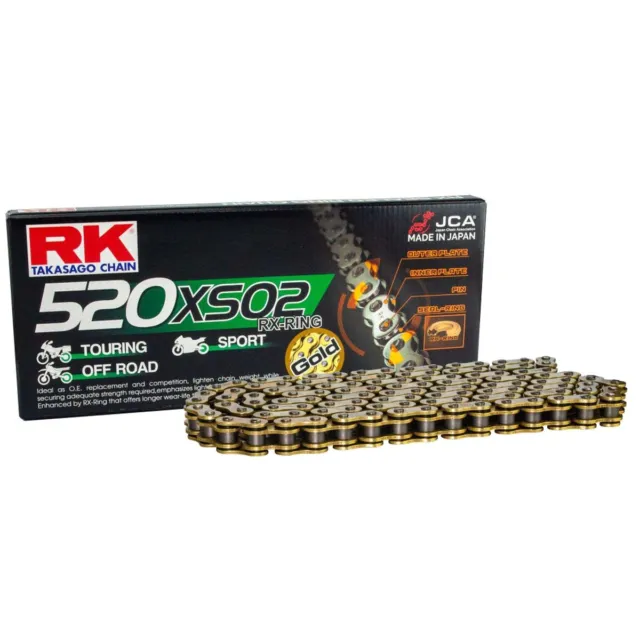 Chaîne RK Narguilé 520XSO2/110 Rivet pour Honda 125 NSR R 1998-2003