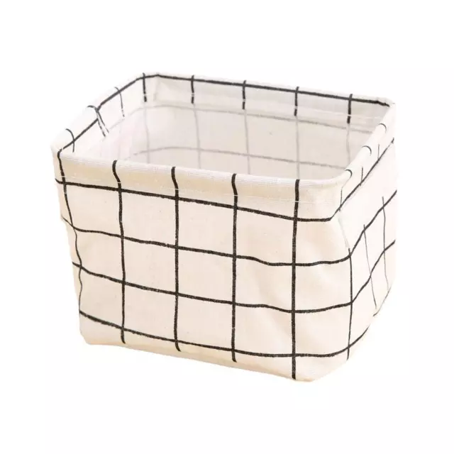 Multifunctional Small Fresh Pastoral Fabric Storage Basket Nordic Style, C0U3